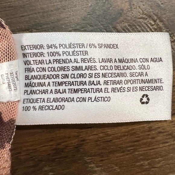 Wild fable Tiger Print mesh chiffon long sleeve Midi dress size medium - Picture 4 of 4